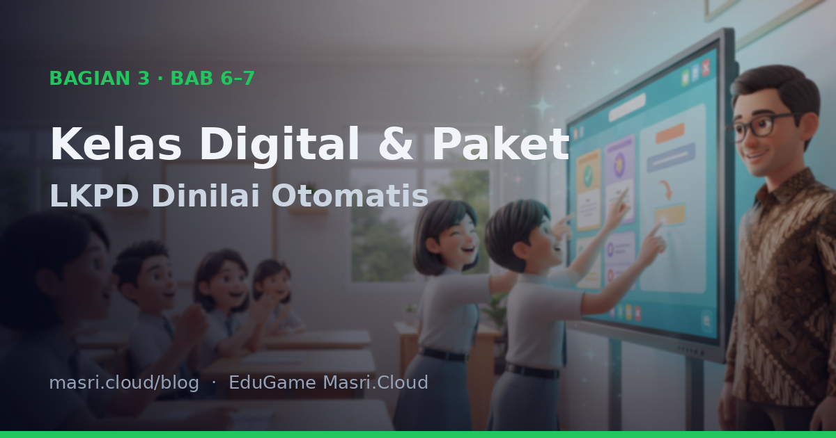 Kelas Digital EduGame: LKPD Dinilai Otomatis, Rekap CSV, dan Memilih Paketnya