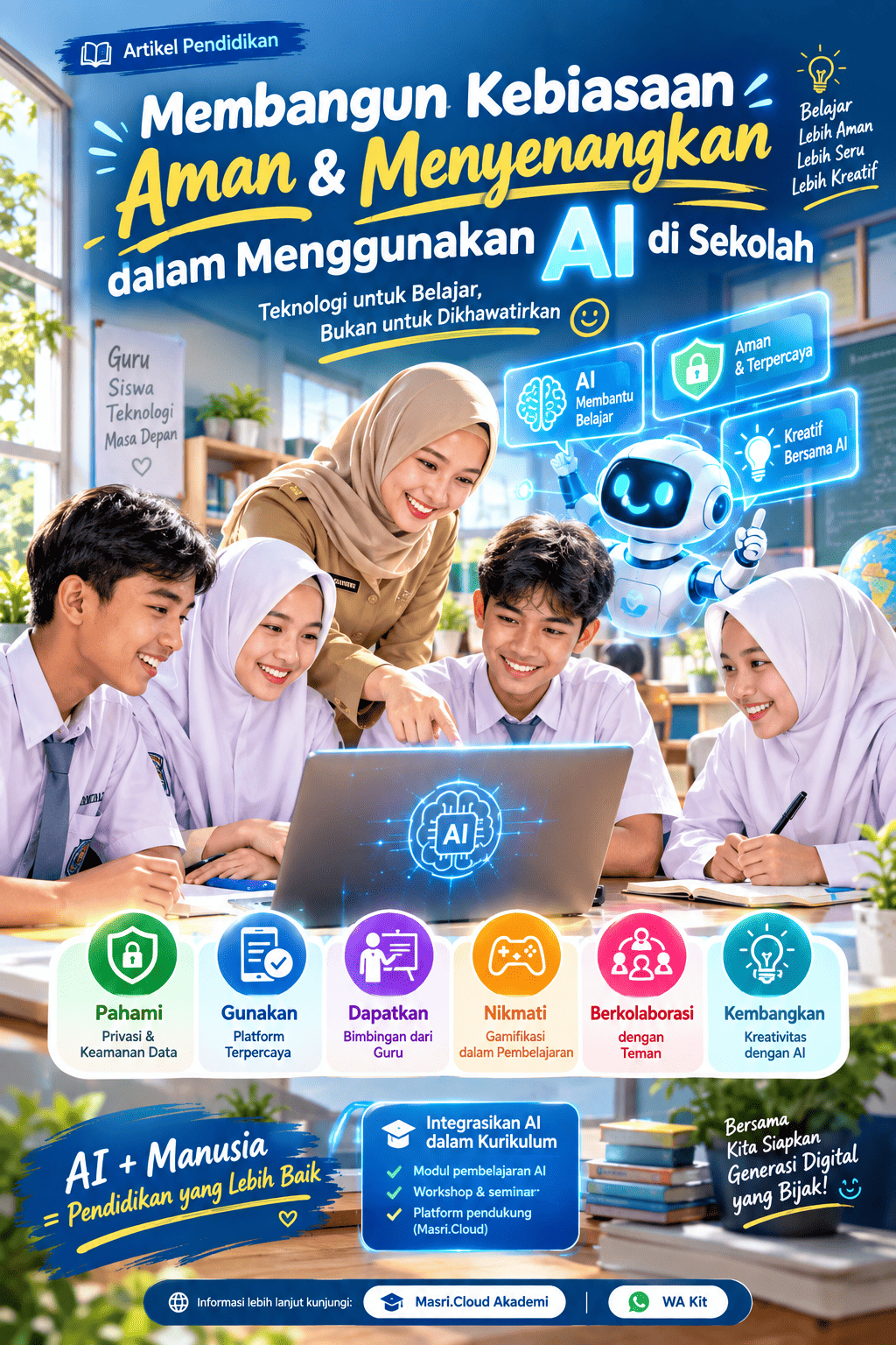 Membangun Kebiasaan Aman dan Menyenangkan dalam Penggunaan AI di Sekolah